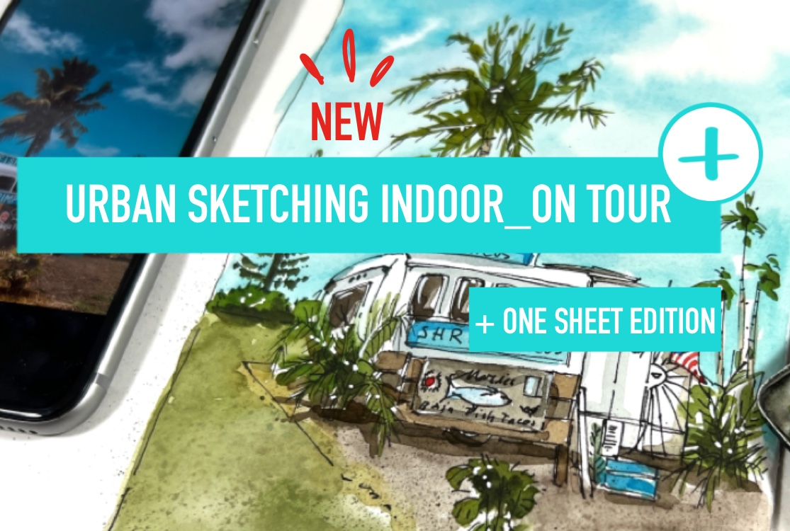 URBAN SKETCHING INDOOR + ONE SHEET